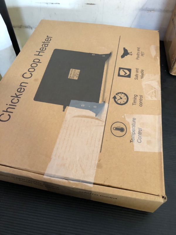 Photo 1 of Chicken Coop Heater & Brooder Heater for Chicks with Adjustable Timer and Thermostat,15.7"*11.8"*6.7" 120W Waterproof Energy Efficient Dual Sided Heat from 41°F to 176°F (Remote)