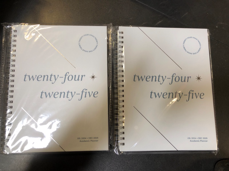 Photo 1 of 2 Books of Riley's Planner 2024-2025 Academic Year, 18-Month Serif Weekly Planner - Classic Weekly & Monthly Agenda Planner, Durable Cover, Notes Pages, Twin-Wire Binding (8 x 6 inch, Light Blue)