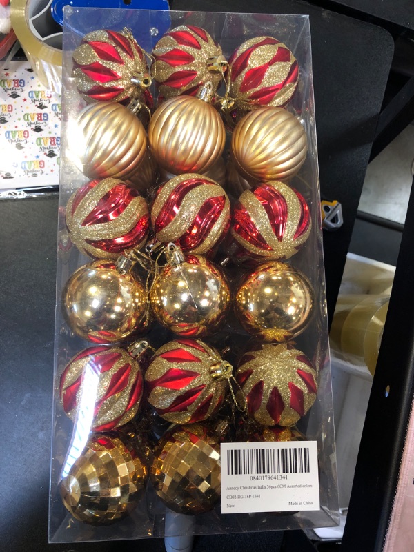 Photo 1 of Anneey Christmas Balls 36pcs ^CM Assorted colors