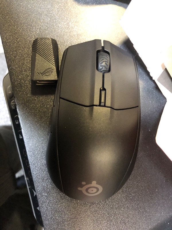 Photo 4 of ASUS ROG Harpe Ace Mini Wireless Gaming Mouse, 49g Lightweight, AimPoint Pro 42K Optical Sensor, Optical Micro Switches, ROG Polling Rate Booster, Esports & FPS Gaming, Small, Medium, Black