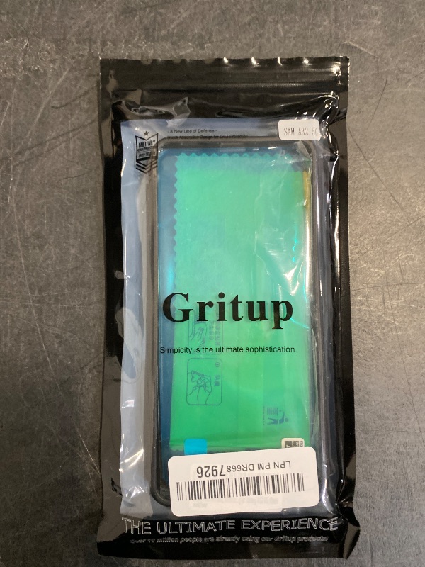 Photo 1 of Gritup for Samsung Galaxy A32 5G Case, Galaxy A32 5G Case with HD Screen Protector, Heavy Duty Shockproof Phone Cover with Magnetic Kickstand Ring for Galaxy A32 5G, Black