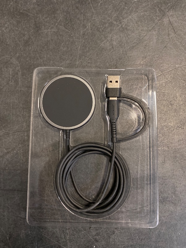 Photo 1 of JSAUX Magnetic Wireless Charger Compatible with MagSafe Charger/iPhone 16/16 Pro/16 Plus/16 Pro Max/iPhone 15 Pro Max Plus/iPhone 14 13 12 Series, Wireless Mag Safe Charging Pad, Mag Charger (Black)