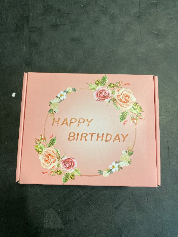 Photo 1 of Birthday Gifts for Women Happy Birthday Gift Basket for Women Birthday Gifts Ideas Womens Gift for Birthday Box for Women Birthday Gifts for Friends Female Birthday Gift for Sister Coworker Her Bestie