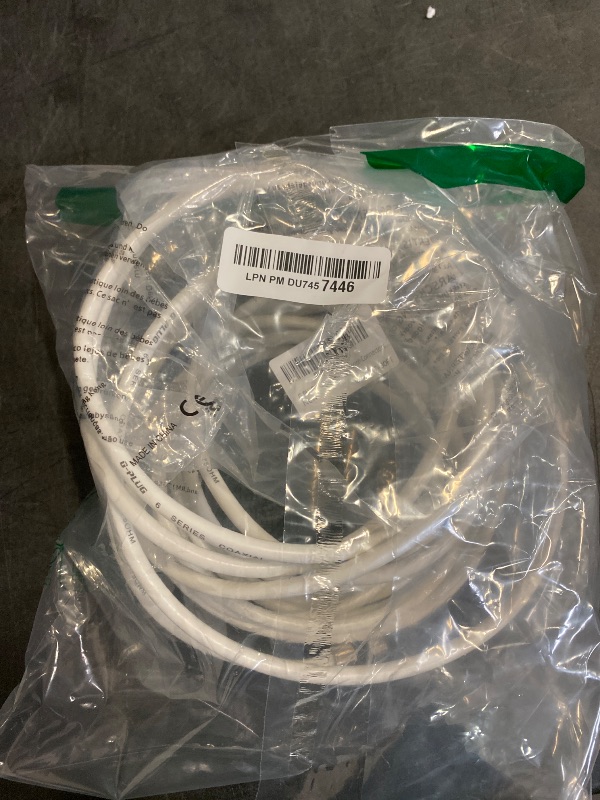 Photo 1 of 30FT G-PLUG RG6 Coaxial Cable Connectors Set – High-Speed Internet, Broadband and Digital TV Aerial, Satellite Sky Cable Extension – Weather-Sealed Double Rubber O-Ring and Compression Connector White