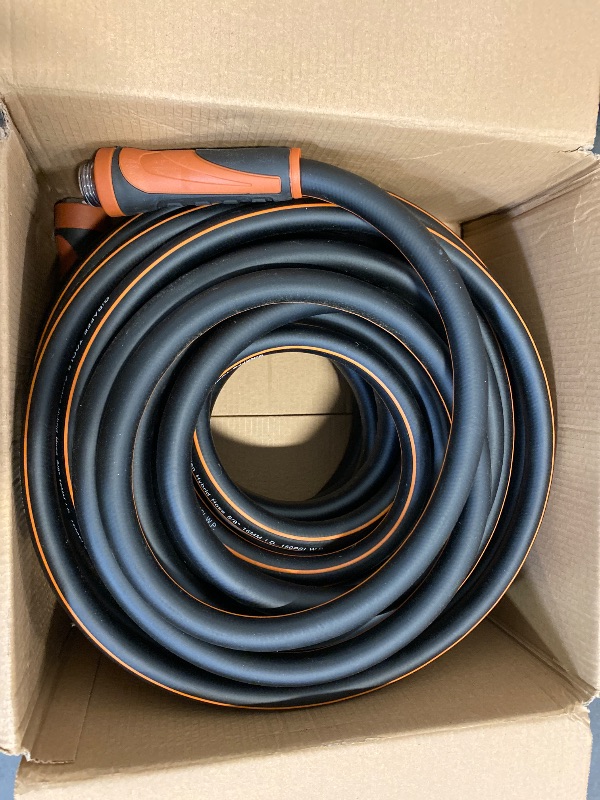 Photo 1 of Giraffe Tools Garden Hose 75ft x 5/8", Water Hose Heavy Duty, Flexible, Lightweight Hybrid Hose with Swivel Handle, Male to Female Fittings, Burst 600 PSI