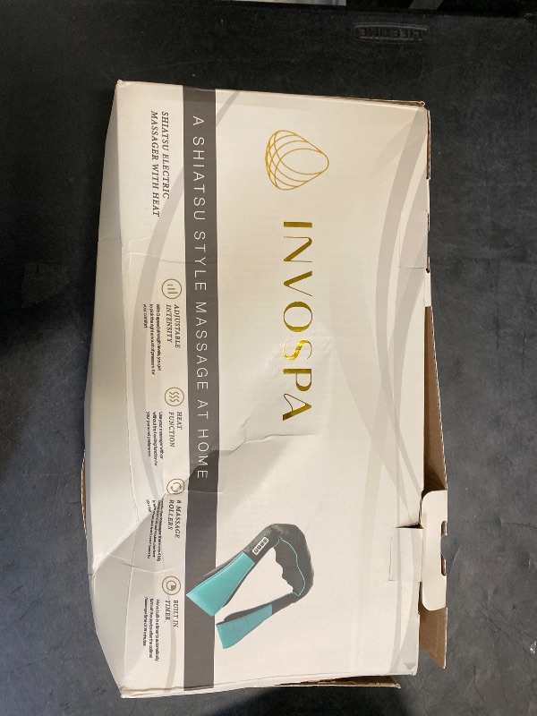 Photo 1 of InvoSpa Shiatsu Neck and Back Massager with Heat - Deep Kneading Pillow for Massage - Electric Full Body Massager