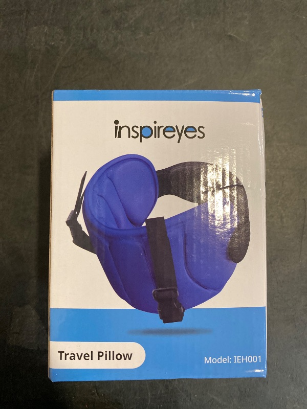 Photo 1 of Inspireyes Travel Pillows for Airplanes, FSA HSA Eligible Approved Travel Accessories for Long Flight, Car Travel Pillow for Kids, Eye Mask for Sleeping Airplane, Texture Gray