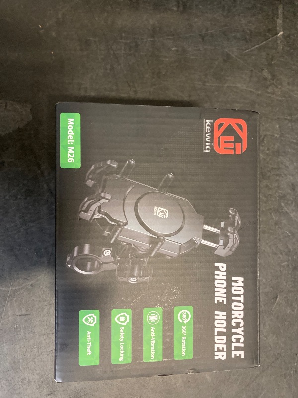 Photo 1 of BRCOVAN Motorcycle Phone Holder with Vibration Dampener & High-Speed Secure Lock, Anti-Theft Motorcycle Phone Mount Handlebar Cellphone Holder for Bike Bicycle Scooter ATV Fit 5.4''-7.2'' Smartphones