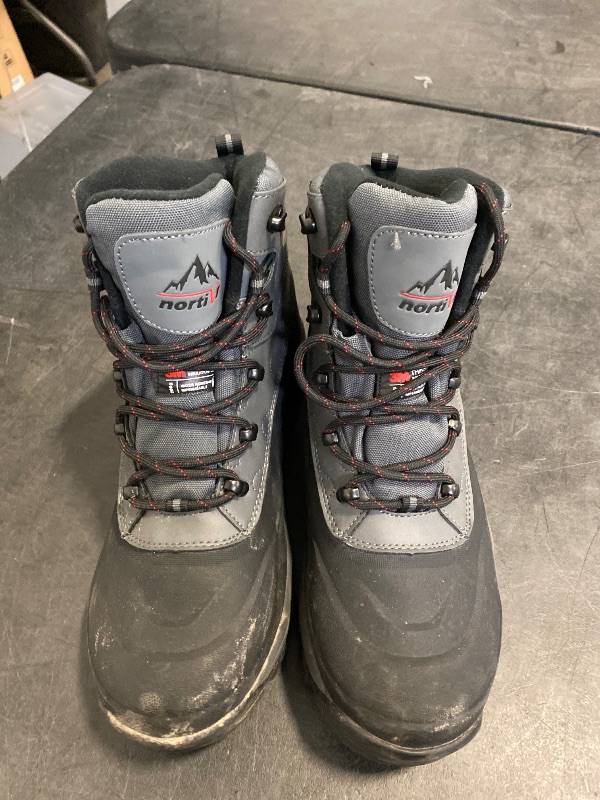 Photo 1 of NORTIV 8 Men's Insulated Waterproof Construction Hiking Winter Snow Boots A0014 GREY/1 Size 10.5