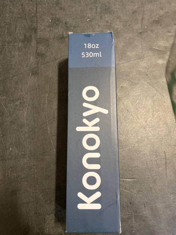 Photo 1 of Konokyo 18 oz Insulated Water Bottle Stainless Steel Sport Bottles with 3 Lids,Mint