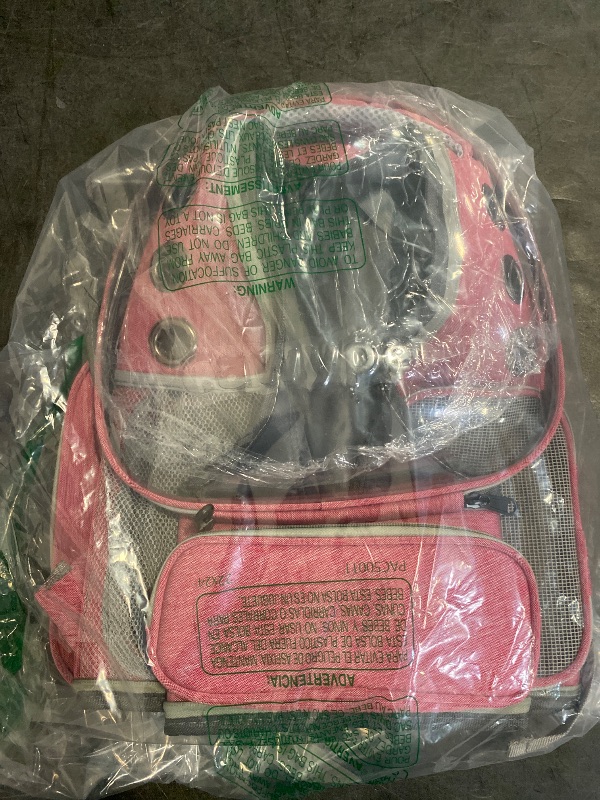Photo 1 of Cawypety Cat Backpack Carrier, Breathable Cat Carrier Large Space Bubble Pet Backpack for Kitty Small Dog up to 15lbs, Transparent & Foldable Pet Carrier for Travel Hiking?Pink?