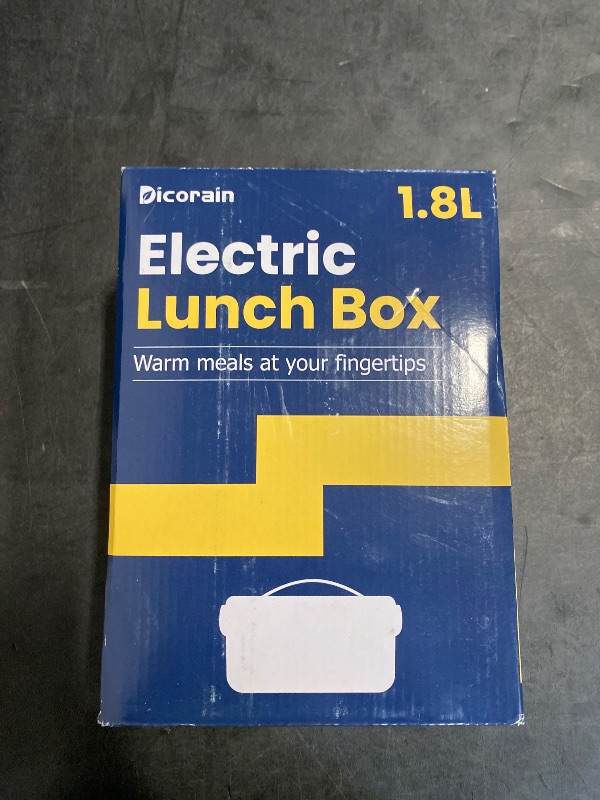 Photo 1 of Electric Lunch Box with 3 Temperature Levels, 100W Fast Heating heated lunch box, 12V/24V/110V 1.8L Portable Food Warmer for Office, Car, and Truck, Includes Upgraded Bag & Extra Compartments?Grey?