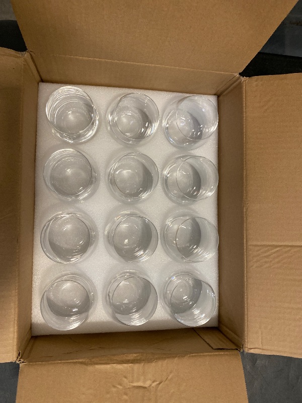 Photo 1 of FAWLES Stemless Wine Glasses Set of 12, 15 Ounce Smooth Rim Standard Wine Glass Tumbler for Red, White Wine, Dishwasher Safe