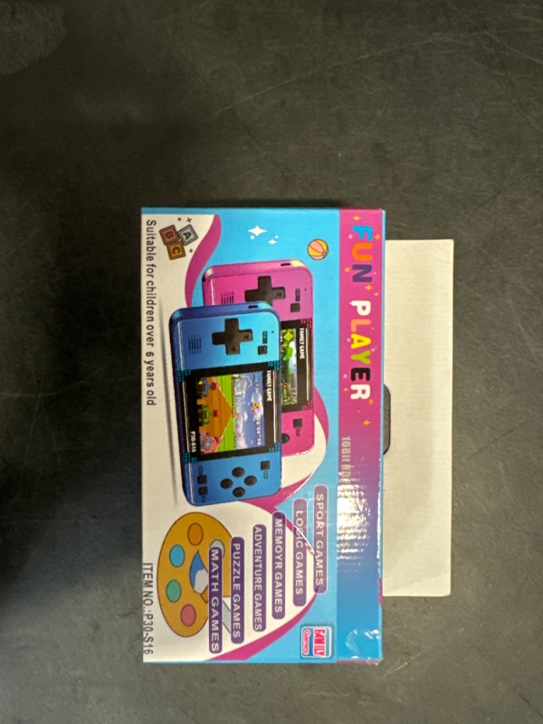Photo 1 of Handheld Game for Kids -Preloaded 220 Retro Video Games, Portable Gaming Player with Rechargeable Battery 3.0" LCD Screen, Mini Arcade Electronic Toy Gifts for Boys Girls (Blue)