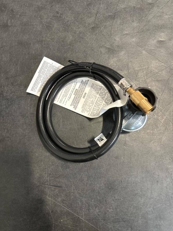 Photo 1 of Blackstone 5471 Propane Adapter Hose & Regulator for 20 lb Tank, Gas Grill & Griddle - Weather Resistant & Corrosion Resistant - Extends Up To 3 Feet