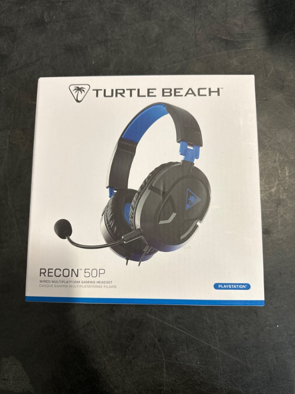 Photo 1 of Turtle Beach Recon 50 PlayStation Gaming Headset - PS5, PS4, Xbox Series X, Xbox Series S, Xbox One, Mobile & PC with 3.5mm - Removable Mic, 40mm Speakers