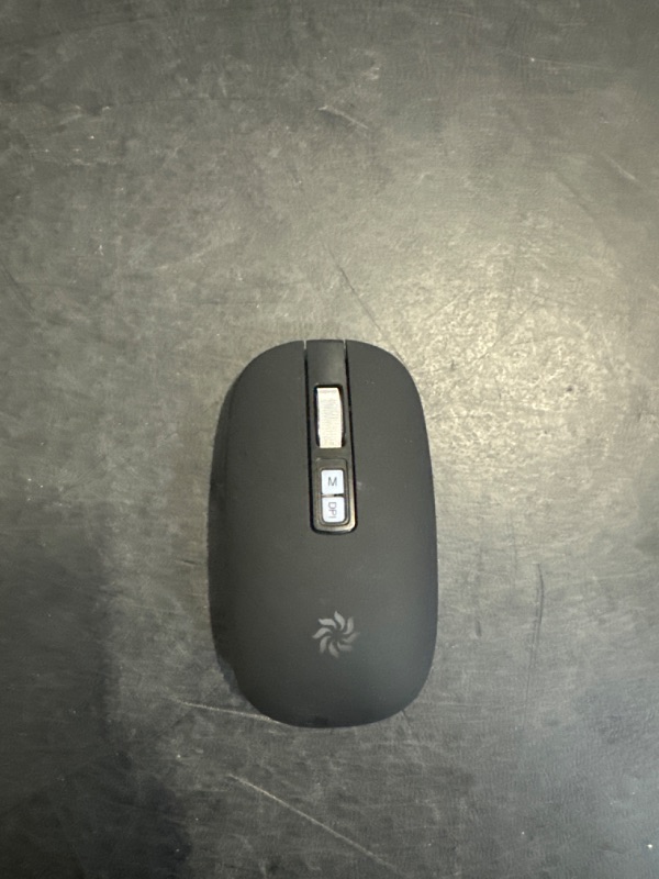 Photo 1 of KBCASE Wireless Mouse, LED Wireless Mouse for Laptop, Dual Mode Wireless Bluetooth Mouse (2.4G+BT) with USB Receiver, Portable Rechargeable Computer Mouse for Laptop/PC/MacBook/Tablet