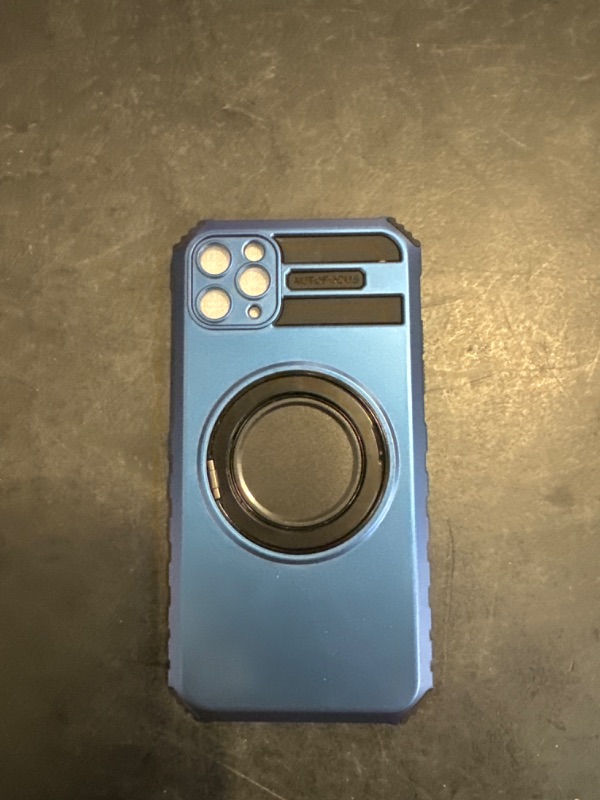 Photo 1 of IYTRRYH Magnetic for iPhone 11 Pro Max Case Compatible with MagSafe Wireless Charging,11 Pro Max Case with 2 Screen Protectors,with Kickstand Military Grade Drop Shockproof Heavy Duty Protection Blue
