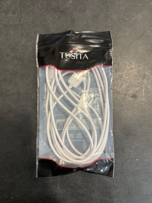 Photo 1 of TUSITA 10-ft. Indoor Magnetic Charging Cable Compatible with Arlo Ultra 1 2, Pro 3 4 5 2K - 3M, White