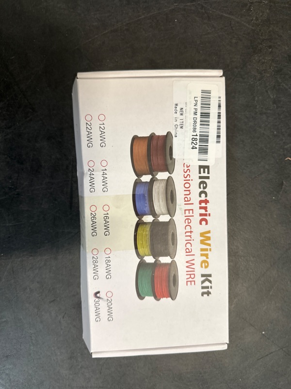 Photo 1 of DEKIEVALE 30 AWG Stranded Wire Spool, 16.5ft Each in 8 Colors - Silicone Electrical Tinned Copper Wire, 30 Gauge Flexible Hook Up Wire Kit for DIY, Automotive, Home, and Power Wiring