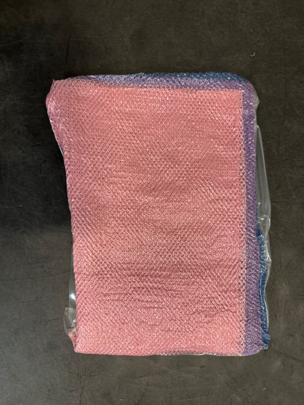 Photo 1 of African Exfoliating Net, 4 Pieces African Net Sponge, Nylon African Bath Sponge Net, African Net Long Net Bath Sponge Shower Body Scrubber