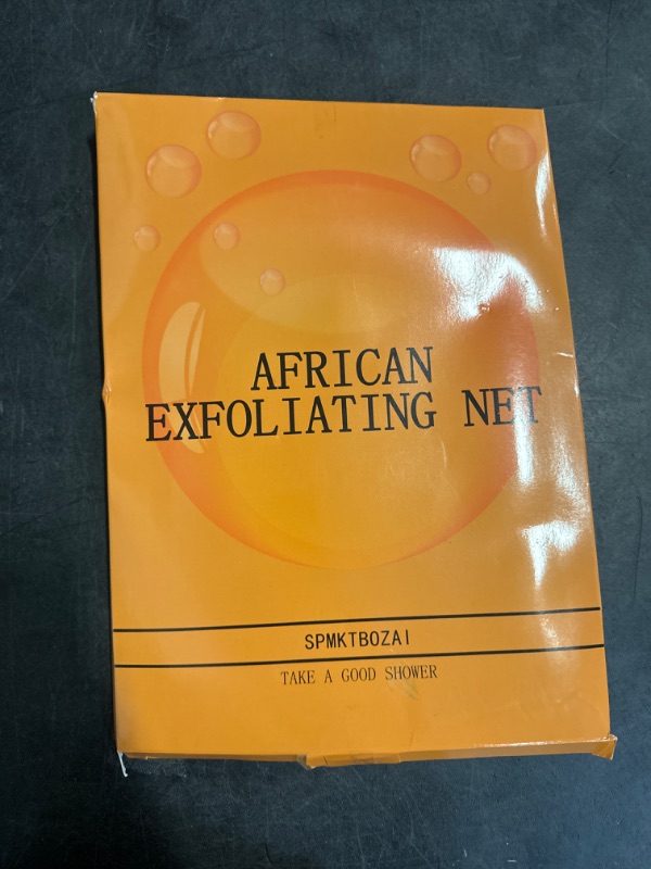Photo 1 of African Exfoliating Net, 4 Pieces African Net Sponge, Nylon African Bath Sponge Net, African Net Long Net Bath Sponge Shower Body Scrubber
