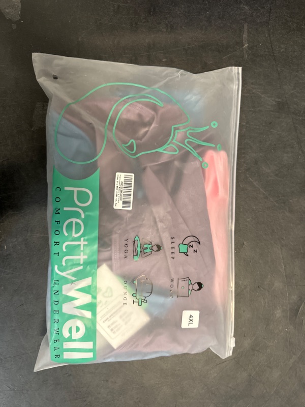 Photo 1 of (4XL) PRETTYWELL Sleep Bras for Women, Comfort Seamless Wireless Stretchy Sports Bra,3 Pack Yoga Bras, with Removable Pads (4X-L, Pink/Blue/Purple)