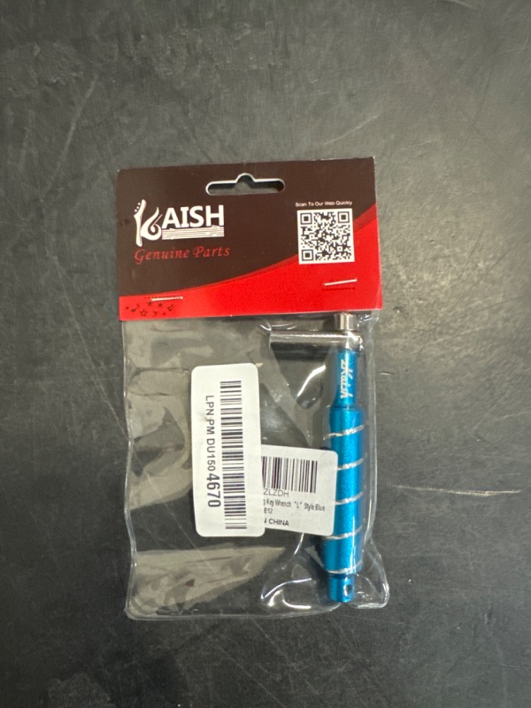 Photo 1 of KAISH Blue Universal Drum Tuning Key Wrench Drum Tuner Key with Steel Rod for Acoustic/Electronic Drums ?L?Style