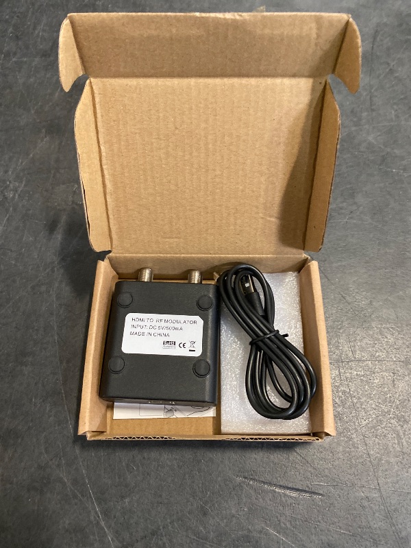 Photo 1 of HDMI to Coax Adapter, Pll Rf Modulator, HDM61 HD Multimedia Interface to RF Modulator Support NTSC Format Output 1080P PLL Control of VHF Operating Frequency RF Modulator