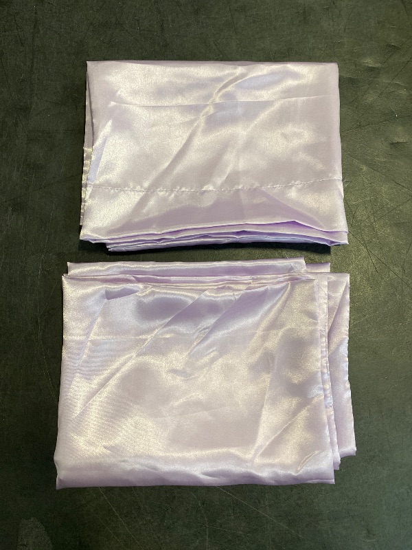 Photo 1 of Bedsure Satin Pillowcases, Similar to Silk Pillow Cases Queen Size Set of 2, Pillow Case for Sleeping Women with Envelope Closure, Gifts for Women Men, Lavender, 20x30 Inches