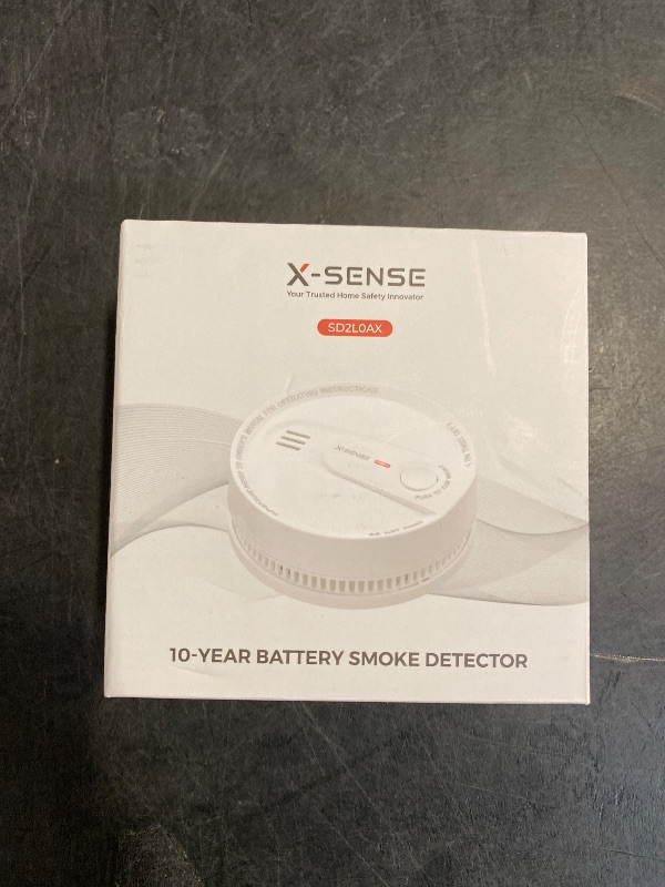 Photo 1 of X-Sense  Detector, 10-Year Battery Smoke Fire Alarm with Photoelectric Sensor, LED Indicator & Silence Button, 1-Pack