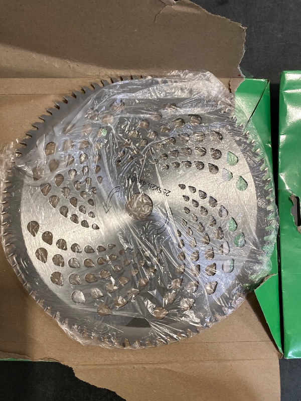 Photo 1 of 2-Pack 10Inch 40T/60T/80T Carbide Tip Brush Blades for Cutting Wood Bush and shrubs Most Petrol Brush Cutters (80T)