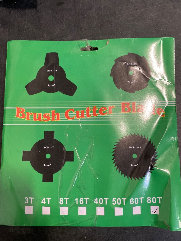 Photo 1 of 2-Pack 10Inch 40T/60T/80T Carbide Tip Brush Blades for Cutting Wood Bush and shrubs Most Petrol Brush Cutters (80T)
