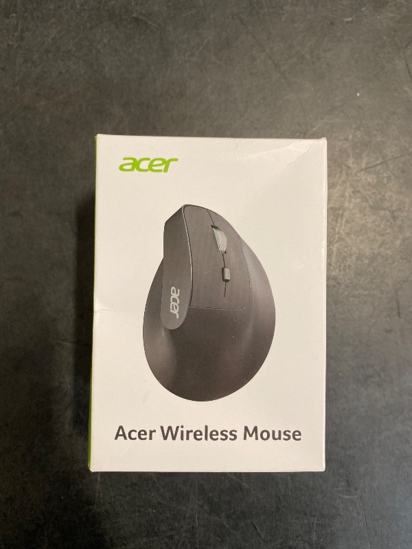 Photo 1 of acer Ergonomic Mouse Wireless, 1000/1200/1600 Adjustable DPI Vertical Mouse with 6 Buttons, Rechargeable Ergo Mice with 2.4GHz USB Receiver for Computer, Laptop, PC, iMac and Desktop