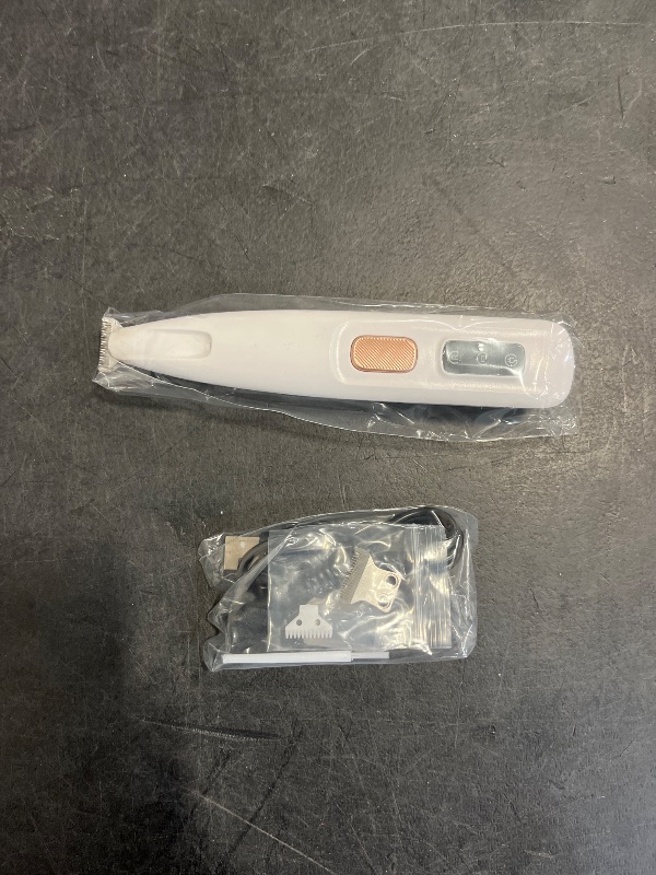Photo 1 of Saffory Dog Paw Trimmer, Pet Claw Trimmer with LED Light, Low Noise USB Rechargeable Pet Clipper. Suitable for Dogs and Cats, for Trimming Hair Around Paws Eyes Ears Face Buttocks. (1)