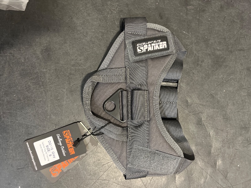 Photo 1 of EXCELLENT ELITE SPANKER Tactical Dog Vest Training Military Patrol Service Dog Harness Easy Control Adjustable No-Pull Nylon Pet Harness with Handle for Small Medium Large Dogs(Grey-S)