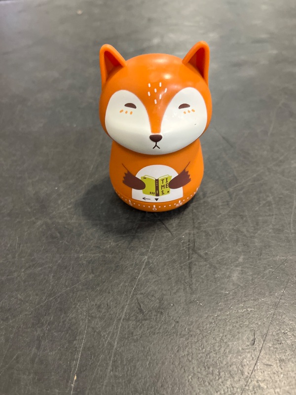Photo 1 of NUOSWEK Mechanical Kitchen Timer, Cute Animal Wind Up 60 Minutes Manual Countdown for Kids, Classroom, Home, Study and Cooking (Orange Fox)