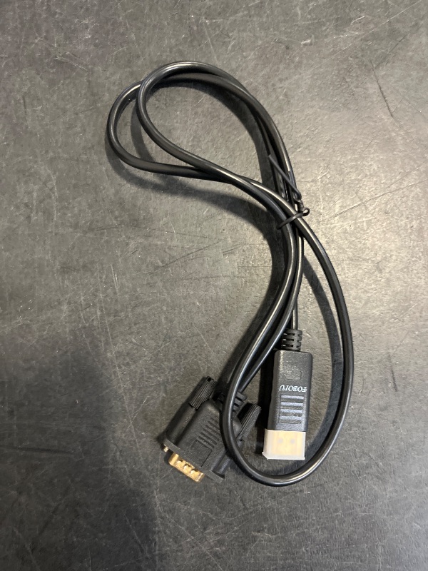 Photo 1 of Foboiu Display Port to VGA Cable 3FT, Displayport DP to VGA Adapter Cord Converter Male to Male for Computer, Monitor, TV, Projector (Not Bidirectional,Not Compatible with HDMI or USB)