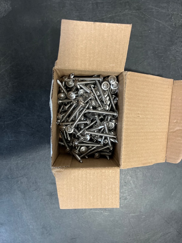 Photo 1 of Wensilon 150pcs #8×1-1/2”for Sheet Metal Self-Tapping Screws 410 Stainless Steel Truss Head High-Strength Quick Tapping Screws