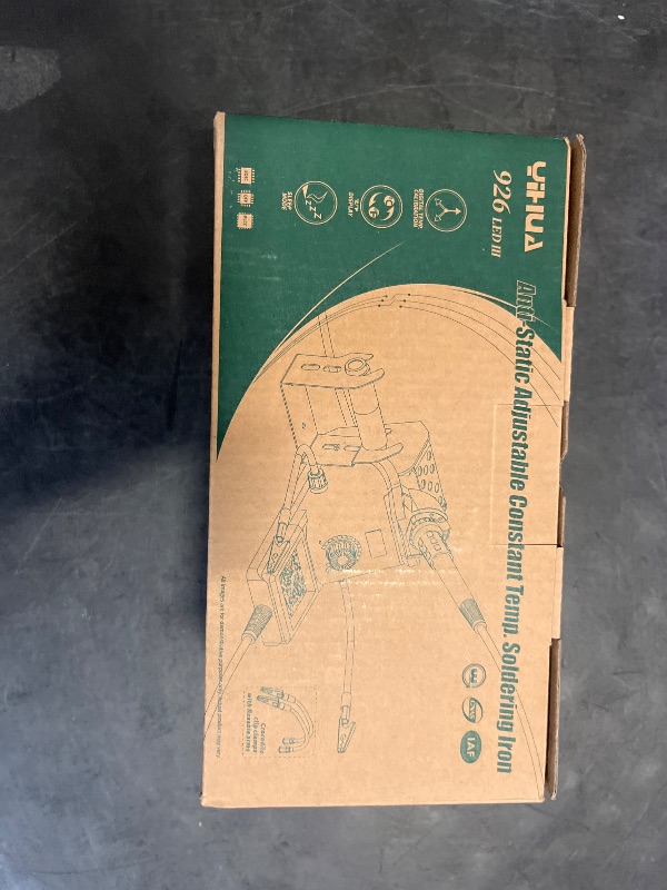 Photo 1 of YIHUA 926 III 60W Digital Display Soldering Iron Station Kit w 2 Helping Hands, 6 Extra Iron Tips, Lead-Free Solder, Solder Sucker, S/S Tweezers, °C/ºF Conversion, Auto Sleep & Calibration Support