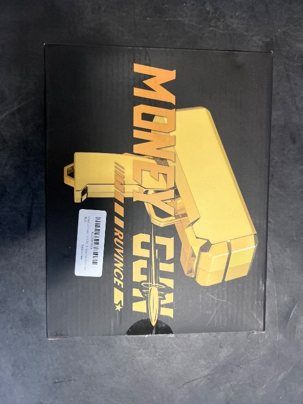 Photo 1 of RUVINCE Money Gun Shooter Money Gun for Movies That Look Real, Prop Gun Make it Rain, Handheld Cash Gun for Game Movies Party