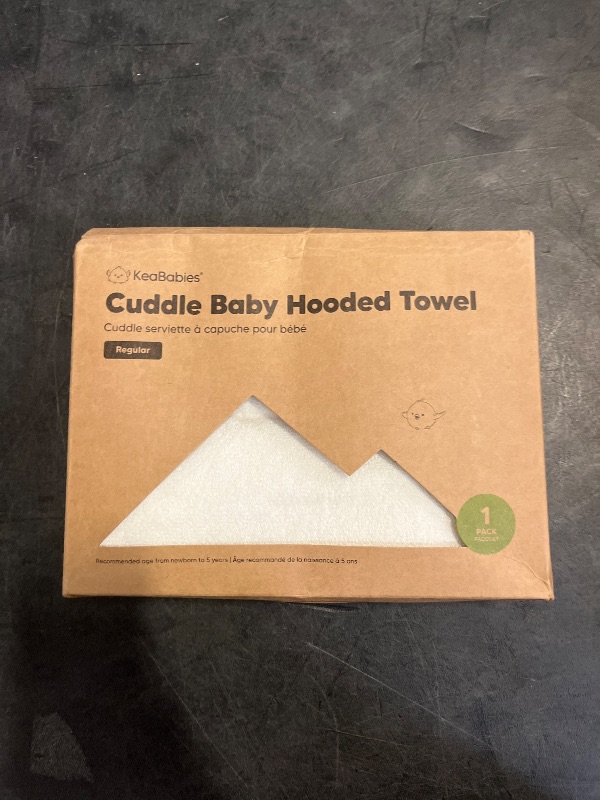 Photo 1 of KeaBabies Hooded Baby Towel for Newborn - Viscose Derived from Bamboo Large Baby Bath Towels with Hood for Boys, Girls, Toddler, Extra Absorbent & Soft Newborn Bath Essentials (Grizzly)