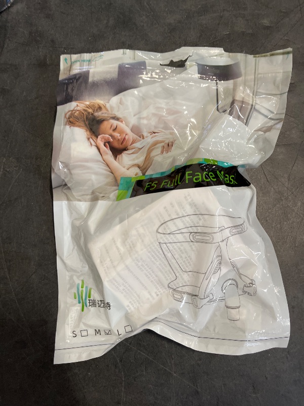 Photo 1 of CPAP Masks, Universal CPAP Full Face Mask Reuse Replacement Set for F20, Full Face Nasal CPAP Mask with Headgear, Elbow/Swivel and Cushion, Suitable for Various Models of CPAP Machines (M)
