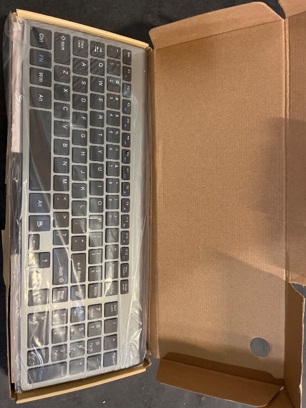 Photo 1 of cimetech EasyTyping KF10 Wireless Keyboard and Mouse Combo, [Silent Scissor Switch Keys][Labor-Saving Keys]Ultra Slim Wireless Computer Keyboard and Mouse, Easy Setup for PC/Laptop/Mac/Windows - Grey