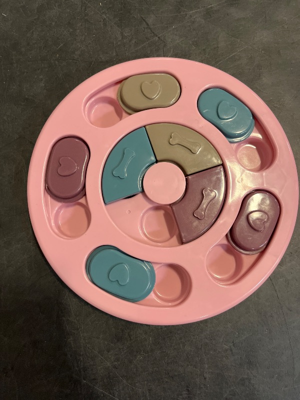 Photo 1 of DR CATCH Dog Puzzle Toys,Dogs Food Puzzle Feeder Toys for IQ Training & Mental Enrichment,Dog Treat Puzzle(Pink)