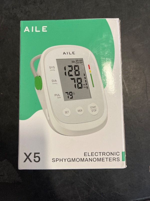 Photo 1 of Blood Pressure Monitor, AILE Blood Pressure Machine Upper Arm Large Cuff(8.7"-16.5"), High Automatic Blood Pressure Monitors Cuff for Home Use, (BP) Manual Arm Blood Pressure Monitors, 2 * 99 Memory