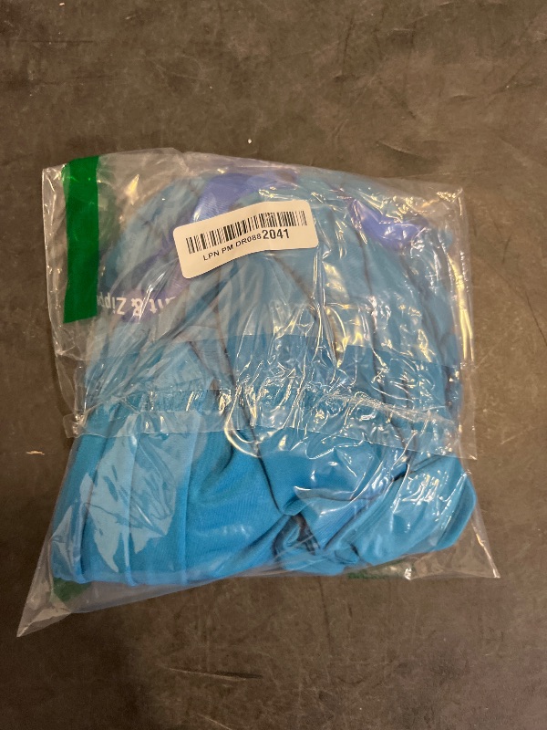 Photo 1 of (S) Full Bodysuit with Zipper Helper Womens Costume Without Hood Spandex Stretch Zentai Unitard Body Suit (Small, Light Blue)