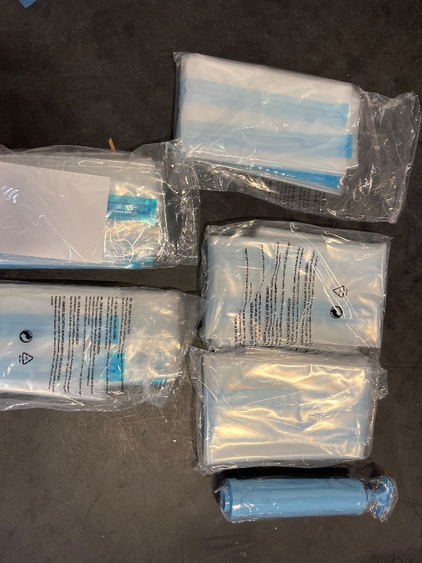 Photo 1 of 12 Pack Vacuum Storage Bags, Space Saver Vacuum Storage Bags, Vacuum Seal Bags for Clothing, Clothes, Comforters and Blankets, Hand Pump Included