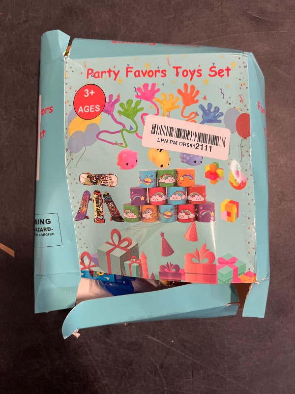 Photo 1 of Aowrebu 117 PCS Party Favors for Kids 4-8 8-12, Pop Fidget Toys, Treasure Box for Classroom, Pinata Filler, Goodie Bag Stuffers, Prize Box, Treasure Chest, Classroom Prizes