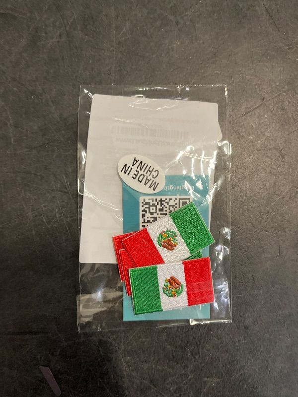 Photo 1 of Laughing Lizards Small Mexico Patch (5-Pack), Iron On Mexican Country Flag Patch Pack of 5 - Great for Hats, Backpacks, Shirts, etc. Iron On, Sew On, Or Glue On to Anything! (Small (5-Pack))